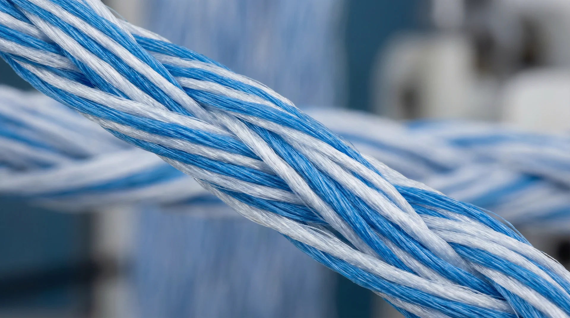 Yarn fiber close-up