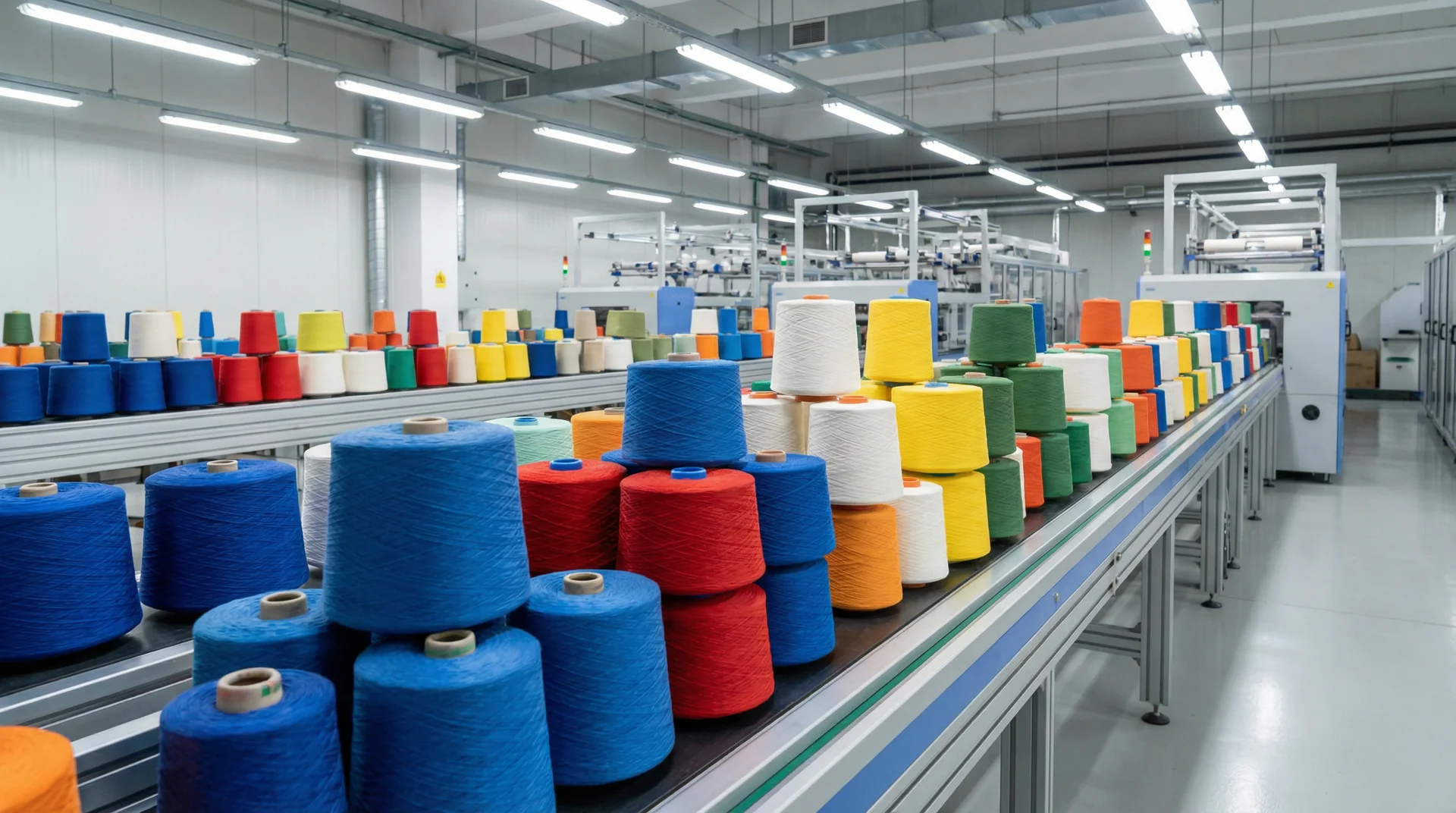Industrial yarn production