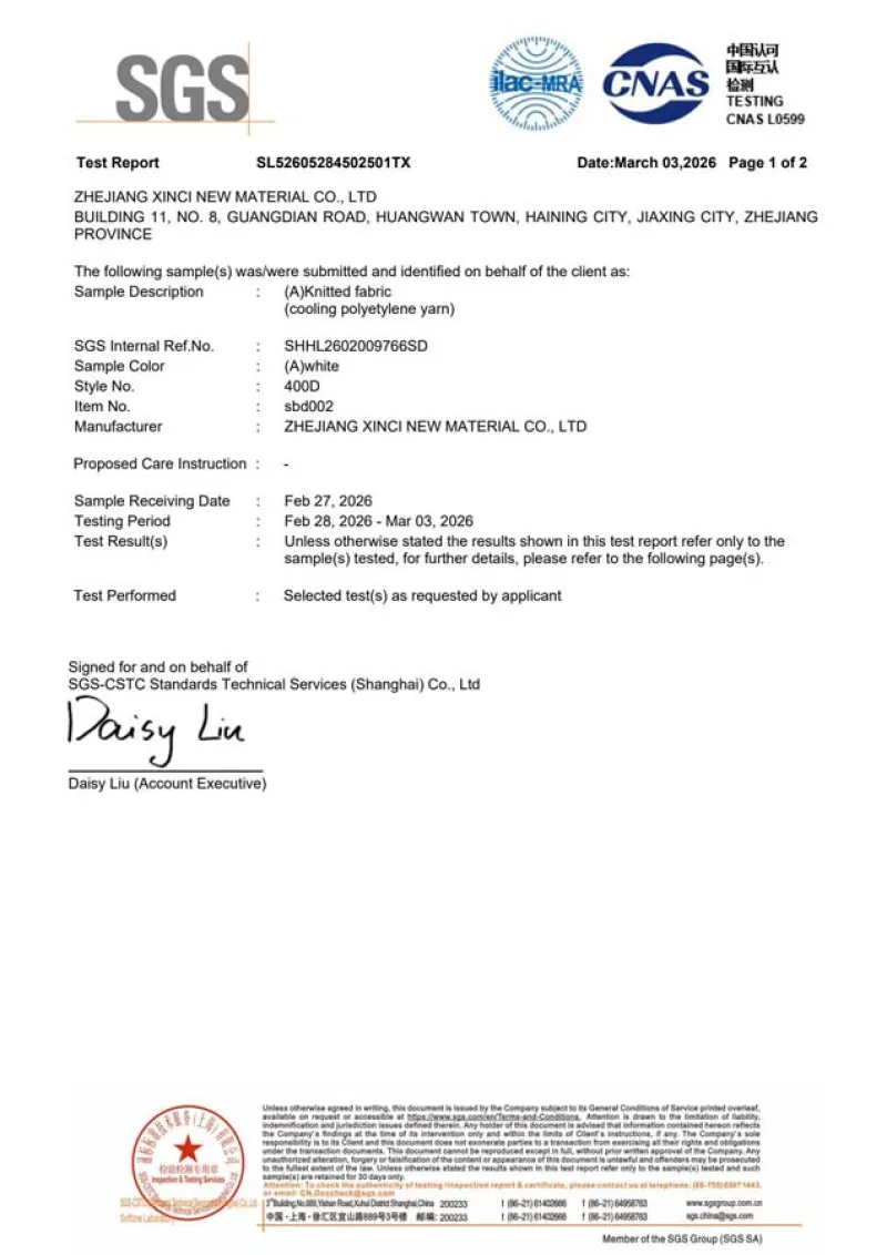 Product Quality Honors – High-Performance Yarn Standards
